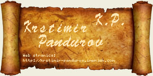 Krstimir Pandurov vizit kartica
